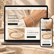 Demo project: jewelry store homepage for fictional Maison Étoile brand on desktop and mobile
