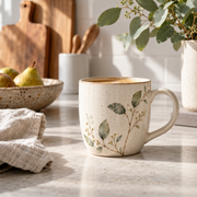Illustrative botanical mug product concept