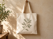 Illustrative canvas tote product concept