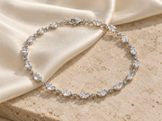 Illustrative silver bracelet product studio example