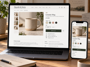 Illustrative homeware product page design