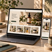 Illustrative responsive ecommerce storefront design example